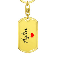 Load image into Gallery viewer, Aylin Keychain – Custom Name Keychain for Women
