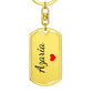 Azaria Keychain – Custom Name Keychain for Women