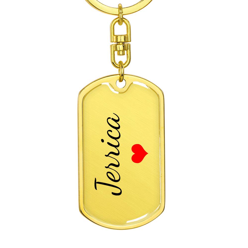 Jerrica Keychain – Name Keychain for Women