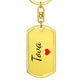 Tova Keychain – Custom Name Keychain for Women