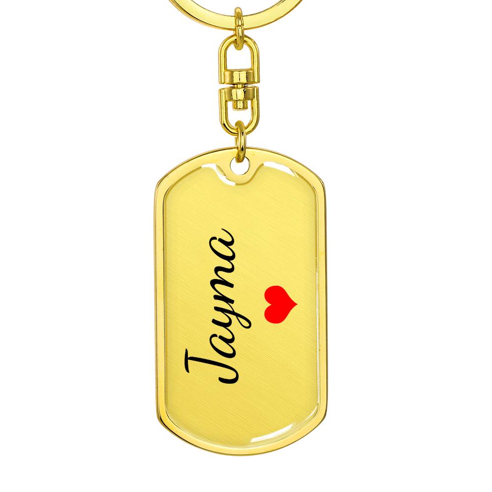 Jayma Keychain – Custom Name Keychain for Women