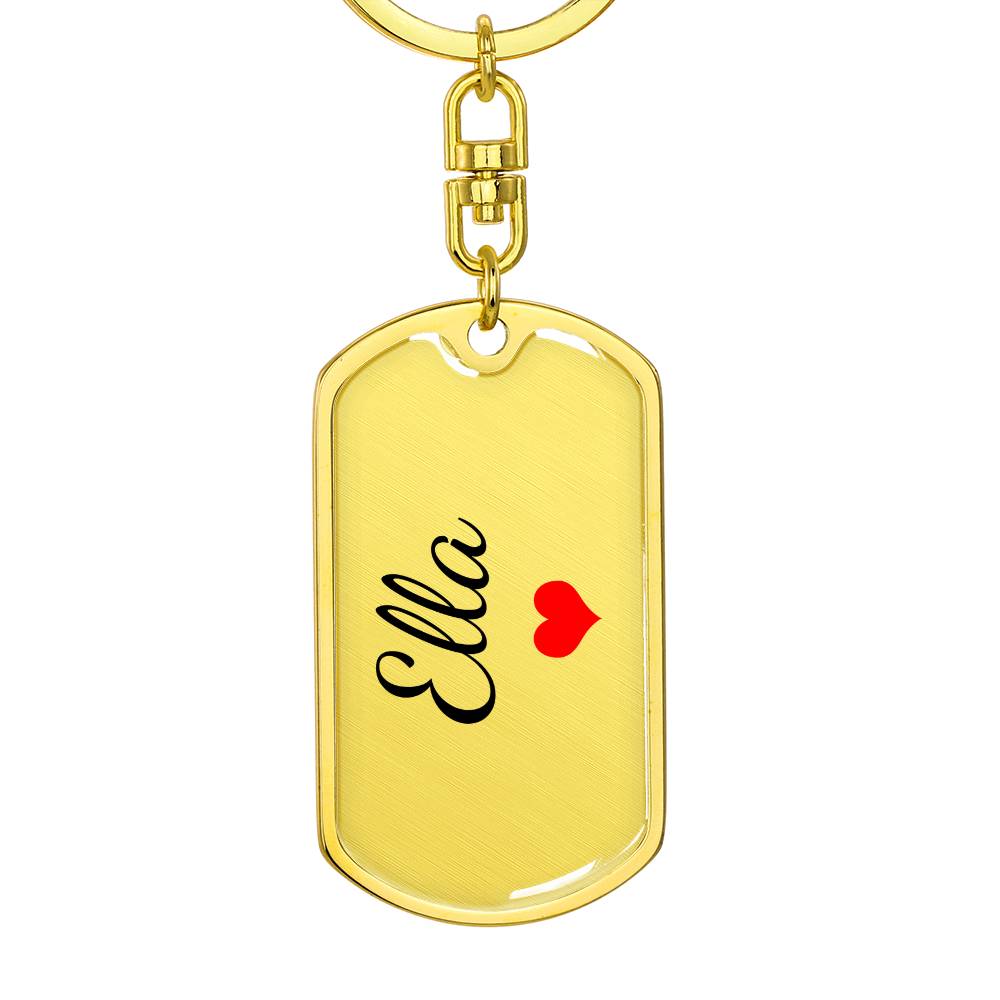 Ella Keychain – Custom Name Keychain for Women