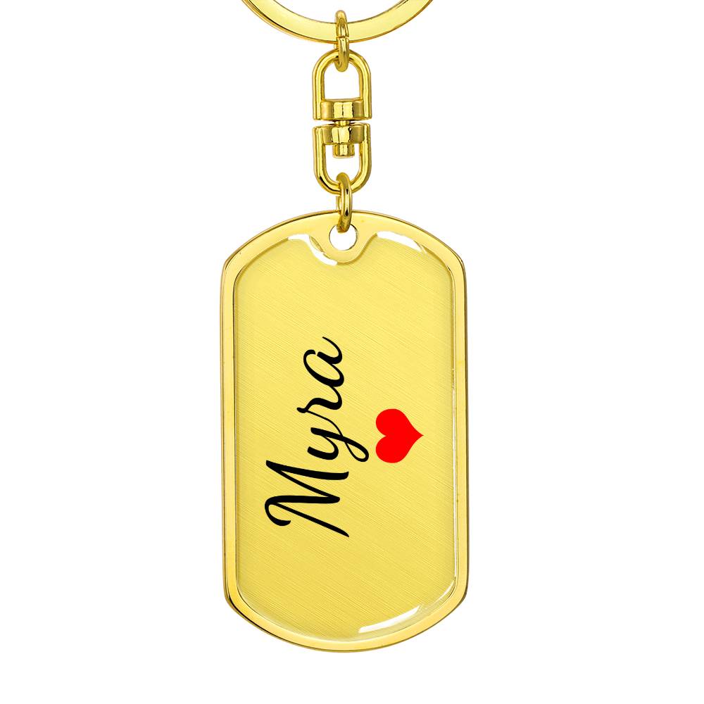 Myra Keychain – Custom Name Keychain for Women
