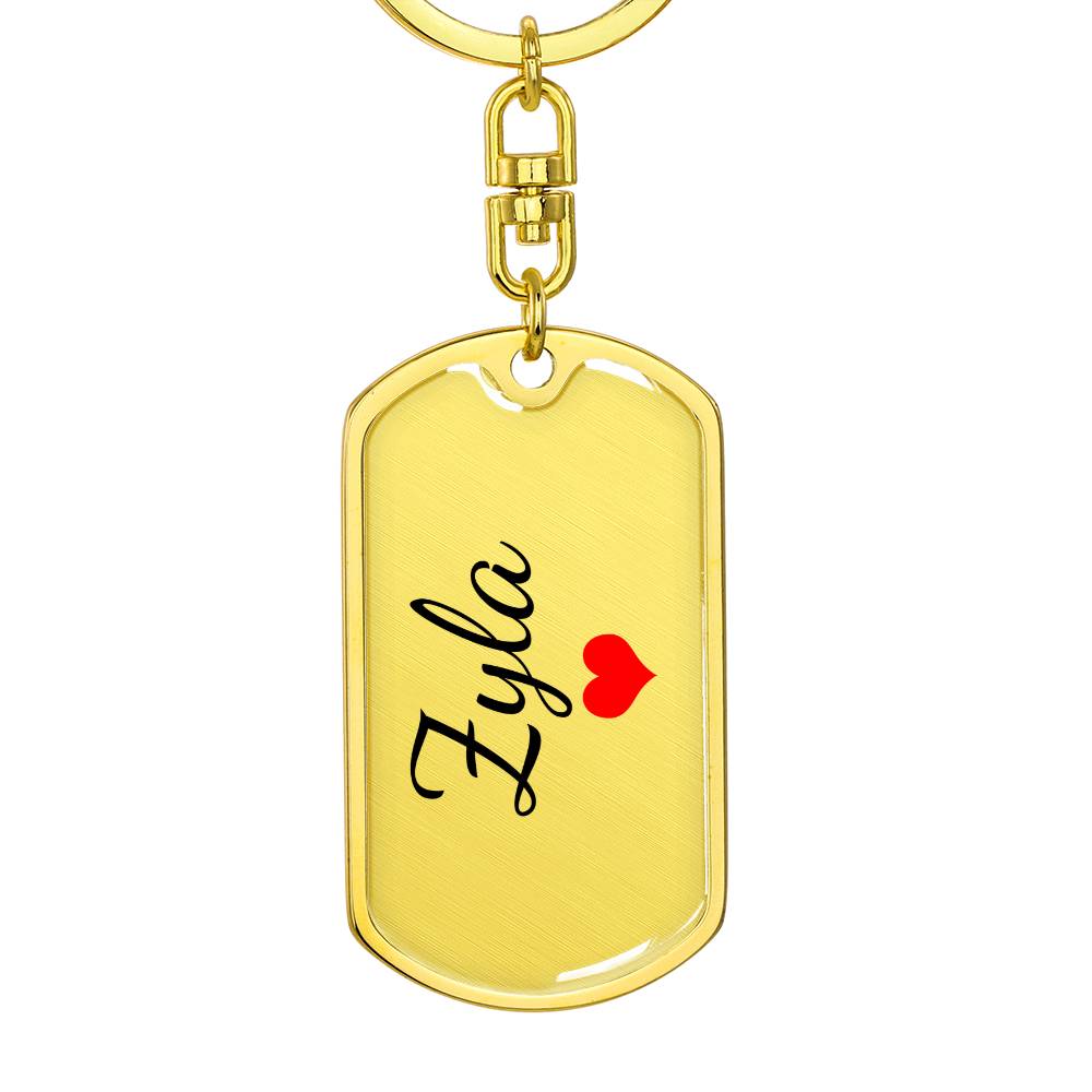 Zyla Keychain – Custom Name Keychain for Women