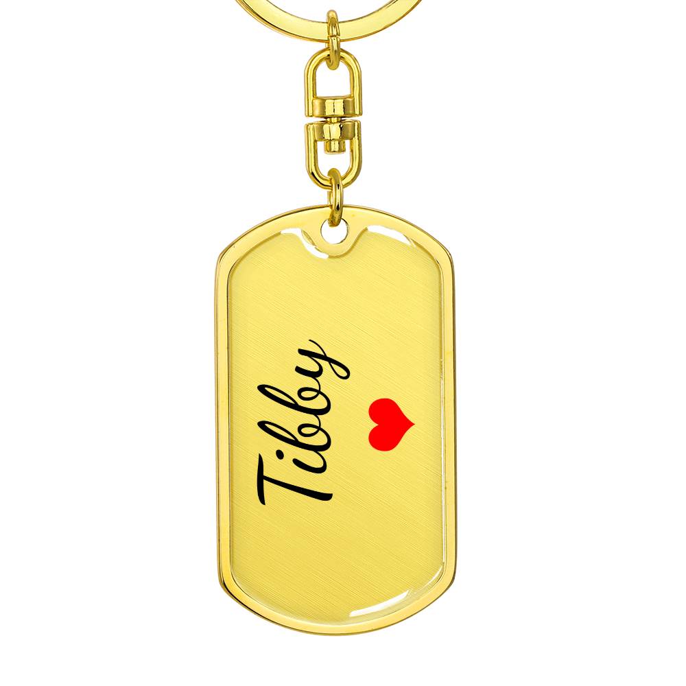 Tibby Keychain – Custom Name Keychain for Women