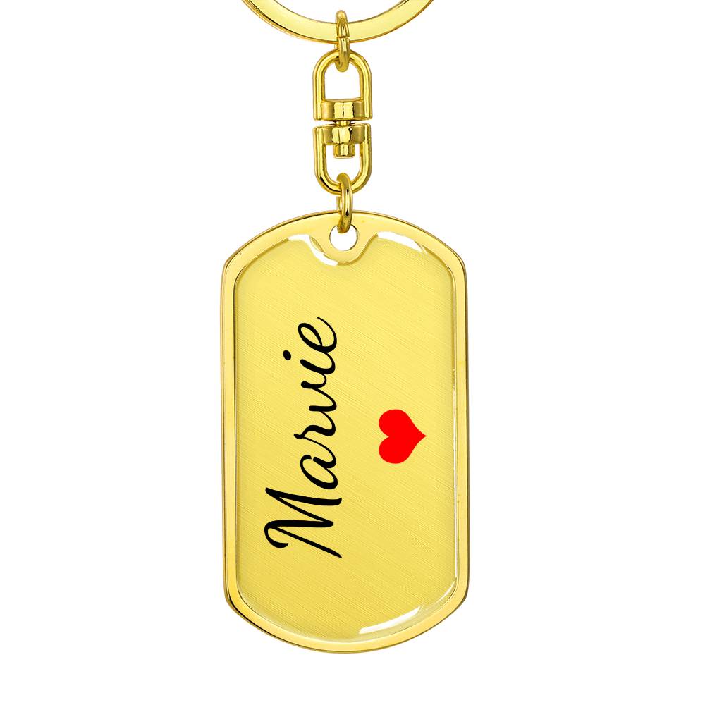 Marvie Keychain – Custom Name Keychain for Women