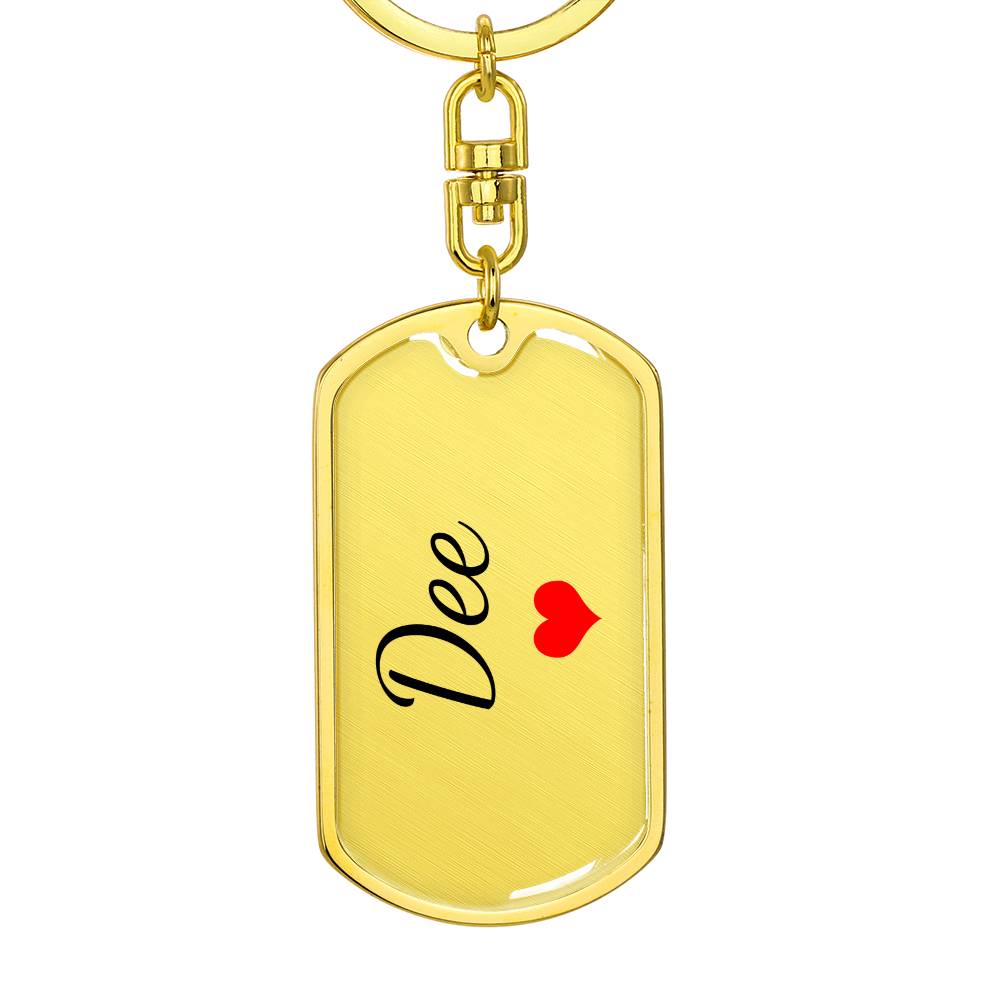 Dee Keychain – Custom Name Keychain for Women