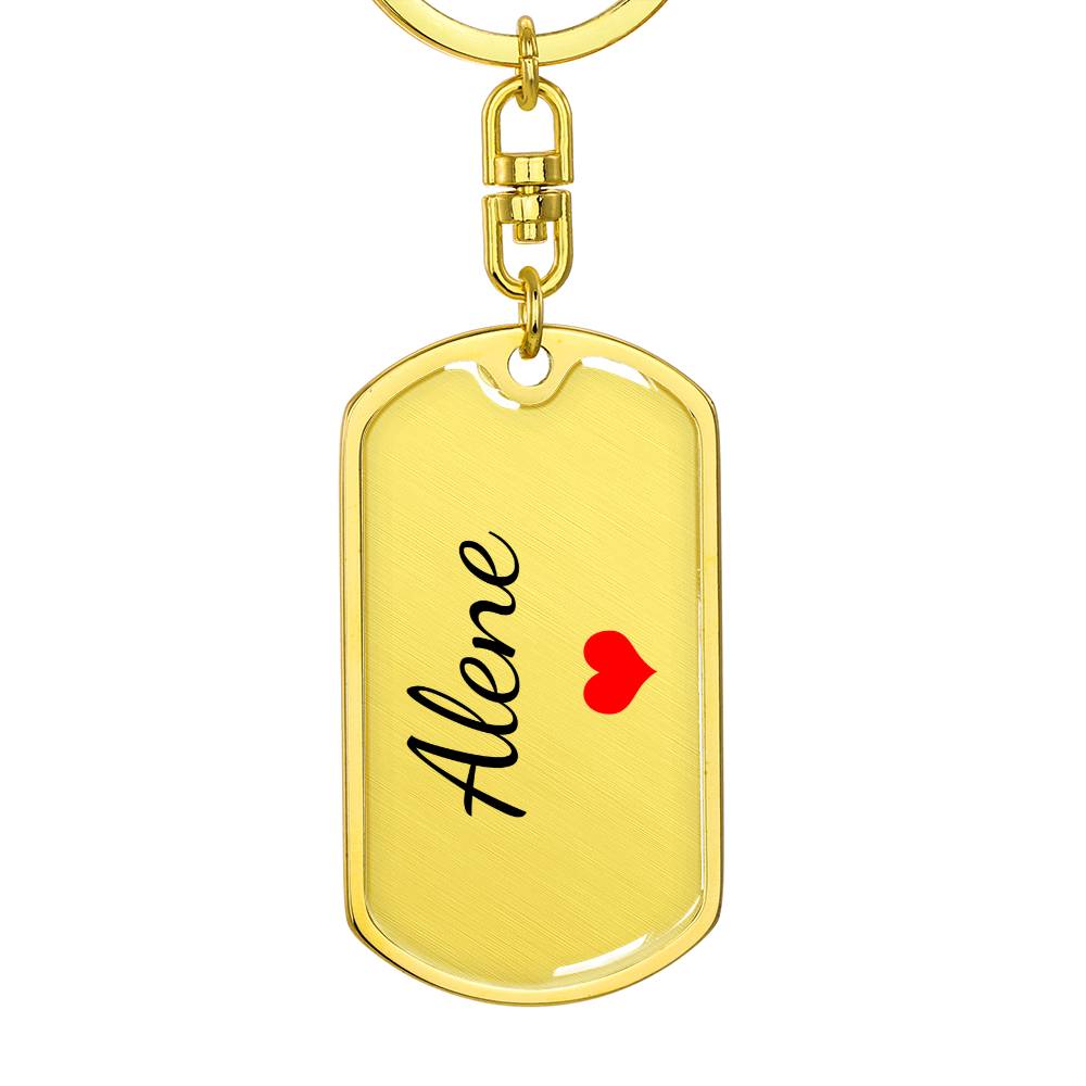 Alene Keychain – Custom Name Keychain for Women