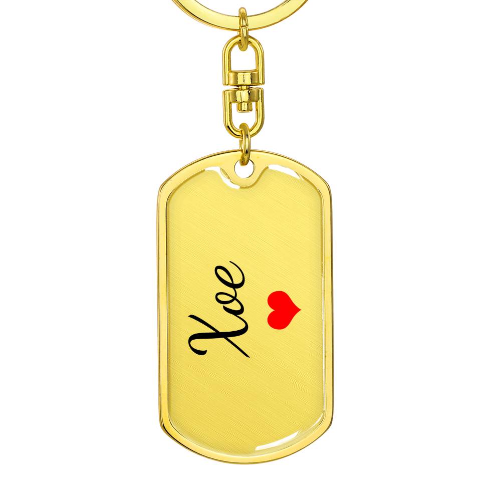Xoe Keychain – Custom Name Keychain for Women