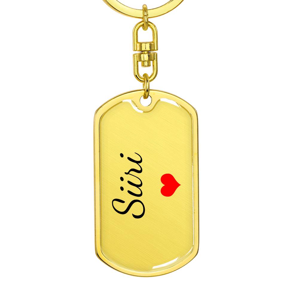 Siiri Keychain – Custom Name Keychain for Women