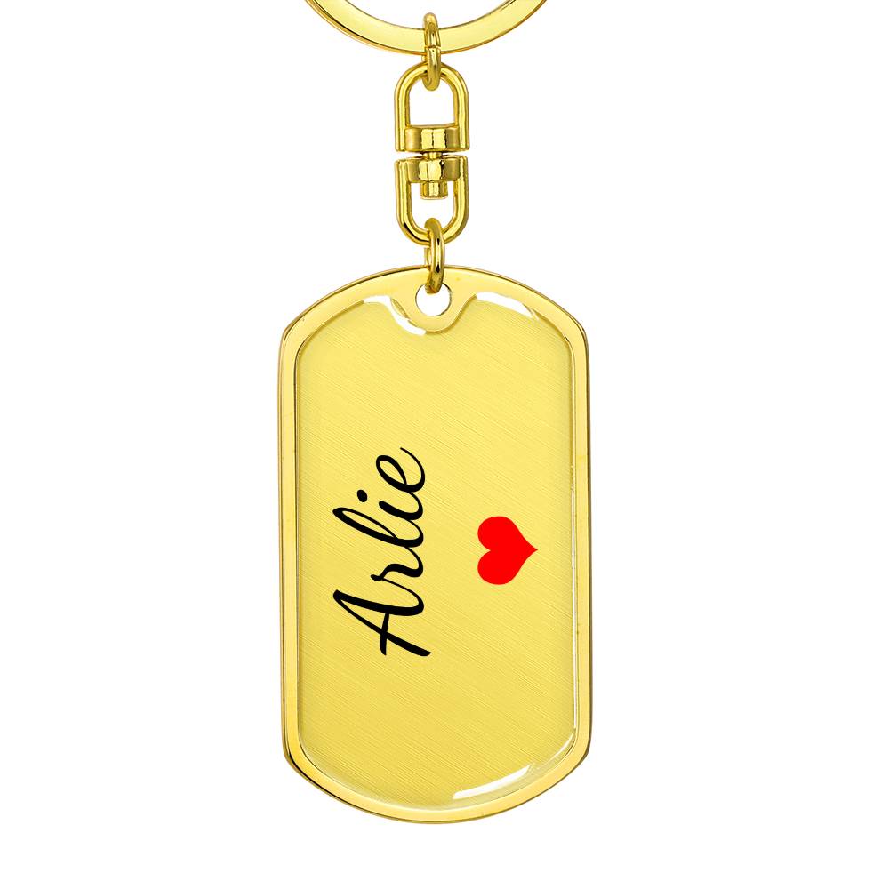 Arlie Keychain – Custom Name Keychain for Women