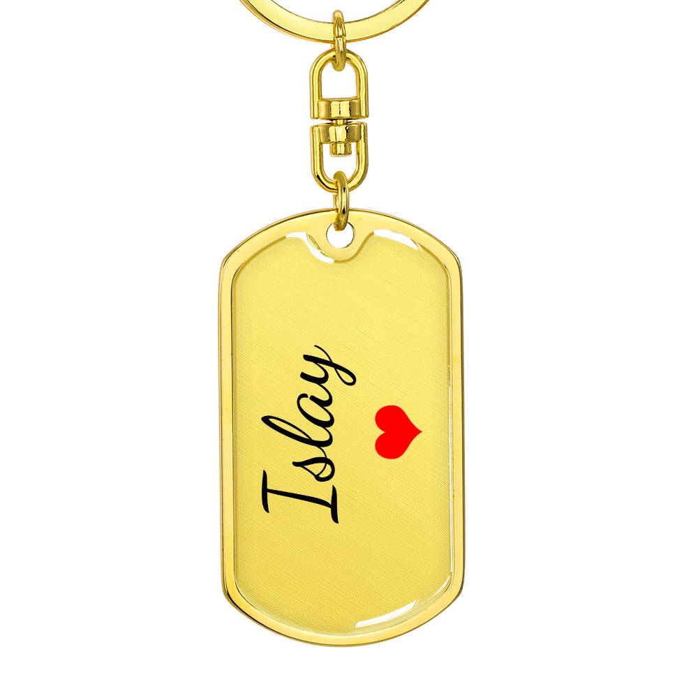 Islay Keychain – Custom Name Keychain for Women
