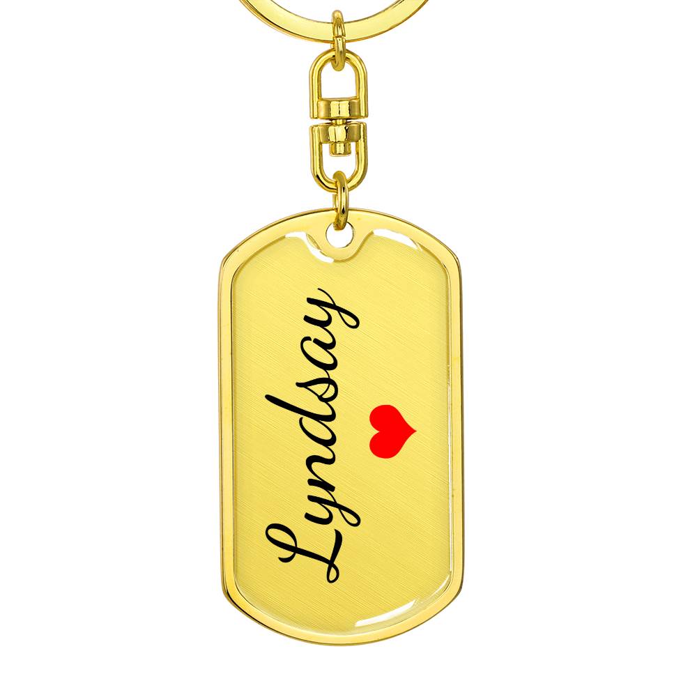 Lyndsay Keychain – Name Keychain for Women