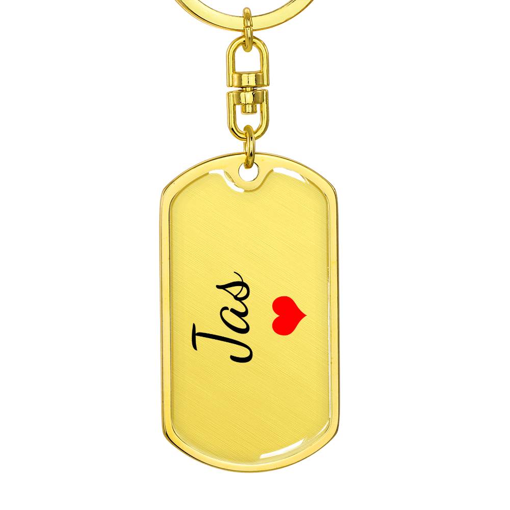 Jas Keychain – Custom Name Keychain for Women