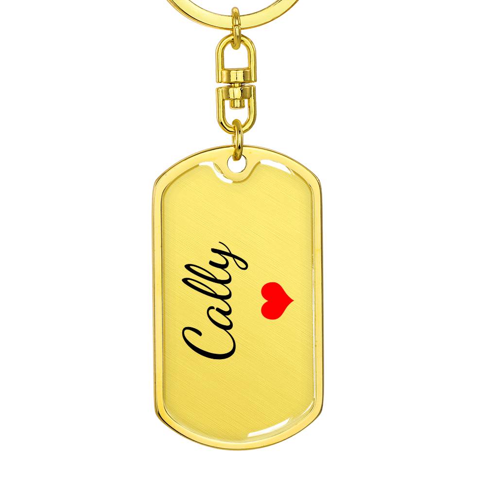 Cally Keychain – Custom Name Keychain for Women