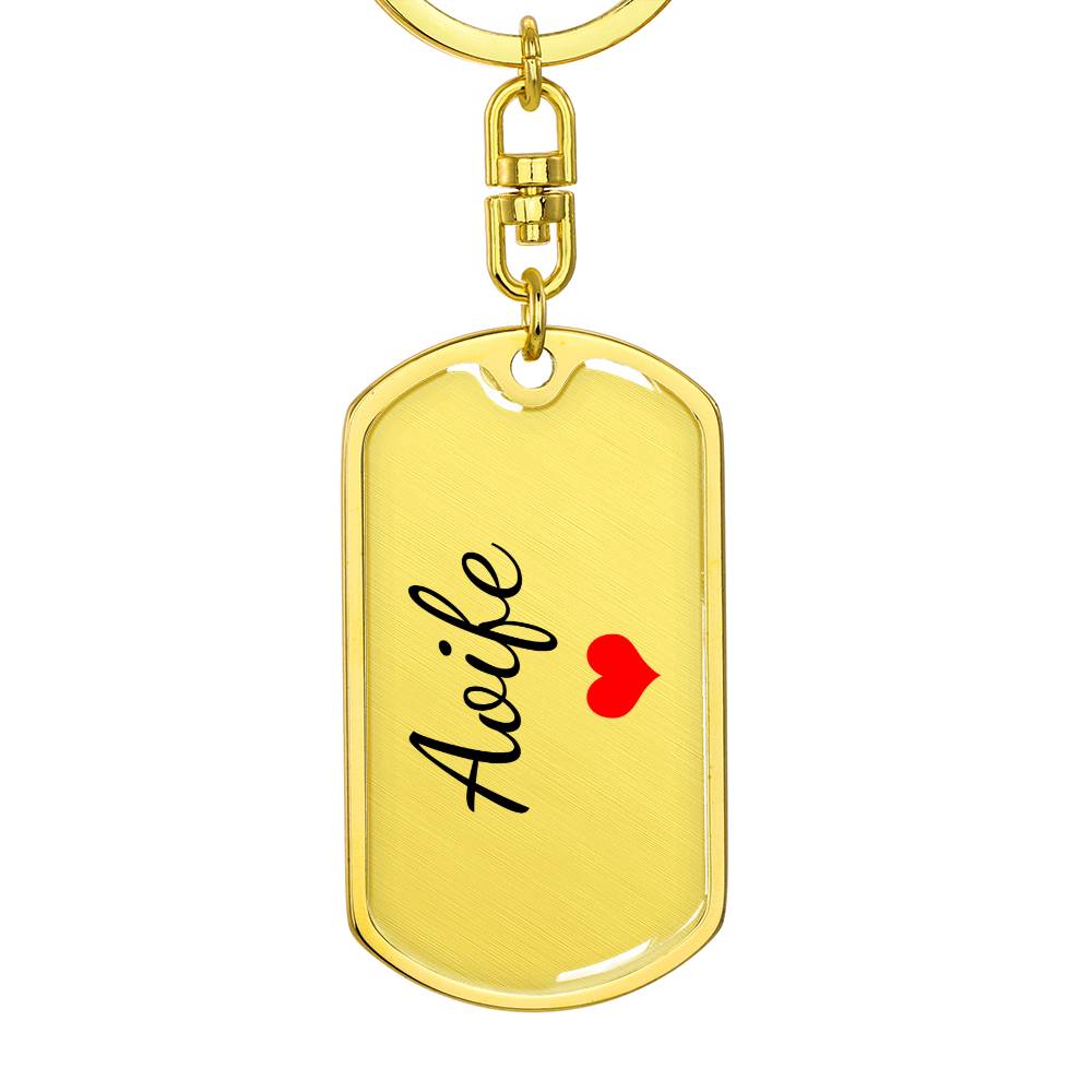 Aoife Keychain – Custom Name Keychain for Women