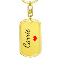 Load image into Gallery viewer, Carrie Keychain – Custom Name Keychain for Women
