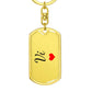 Vi Keychain – Custom Name Keychain for Women