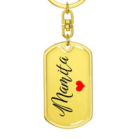 Load image into Gallery viewer, Regalo para Mamita, Llavero Personalizado Grabado, Dia de las Madres Keepsake from Hijos, Sentimental Latina Mom Gift
