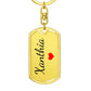 Xanthia Keychain – Name Keychain for Women