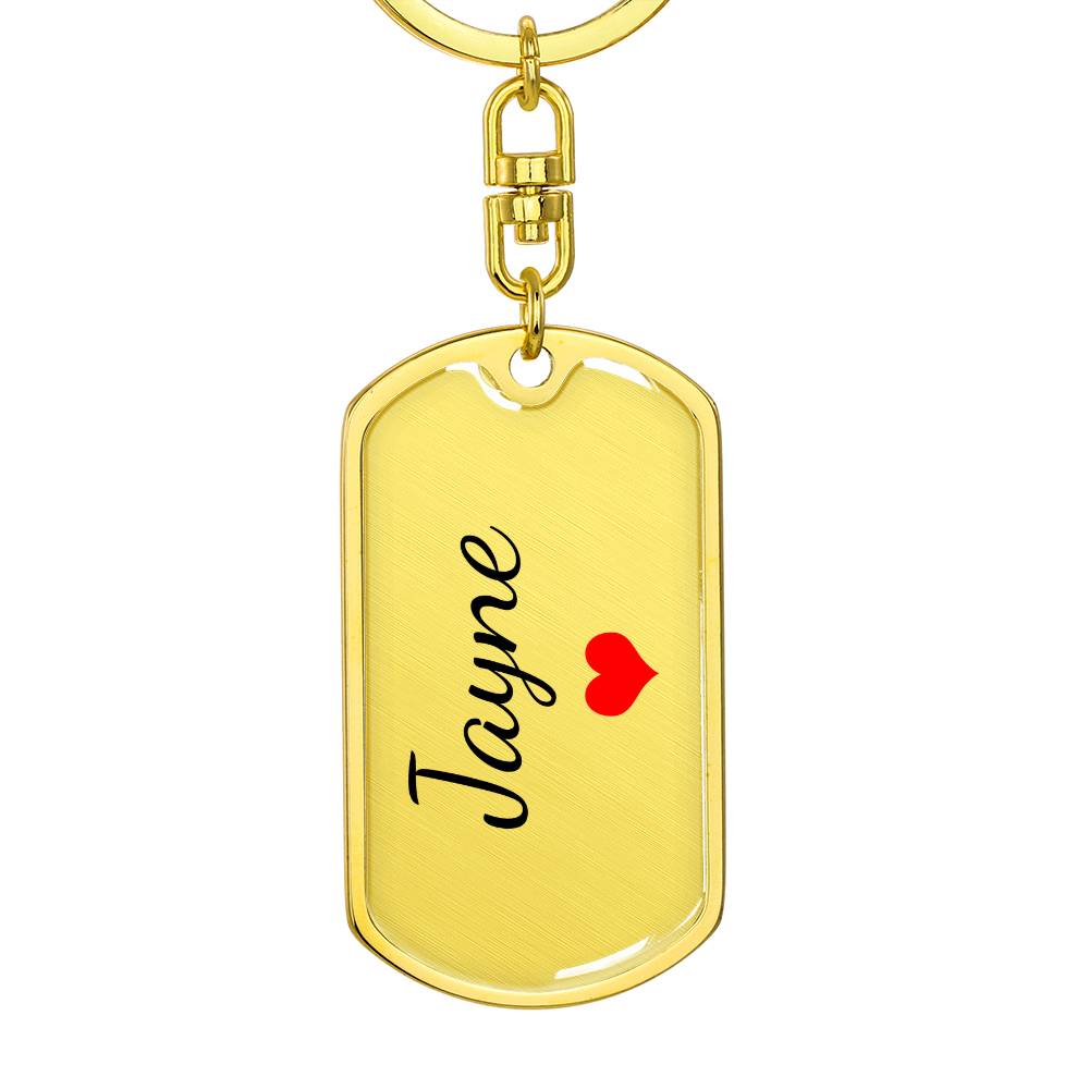 Jayne Keychain – Custom Name Keychain for Women
