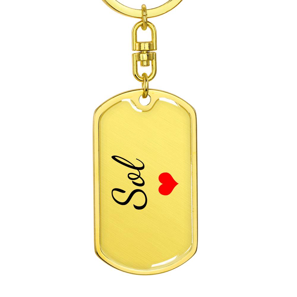 Sol Keychain – Custom Name Keychain for Women