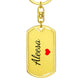 Aleesa Keychain – Custom Name Keychain for Women
