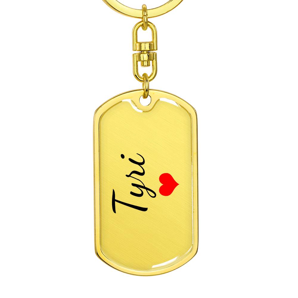 Tyri Keychain – Custom Name Keychain for Women