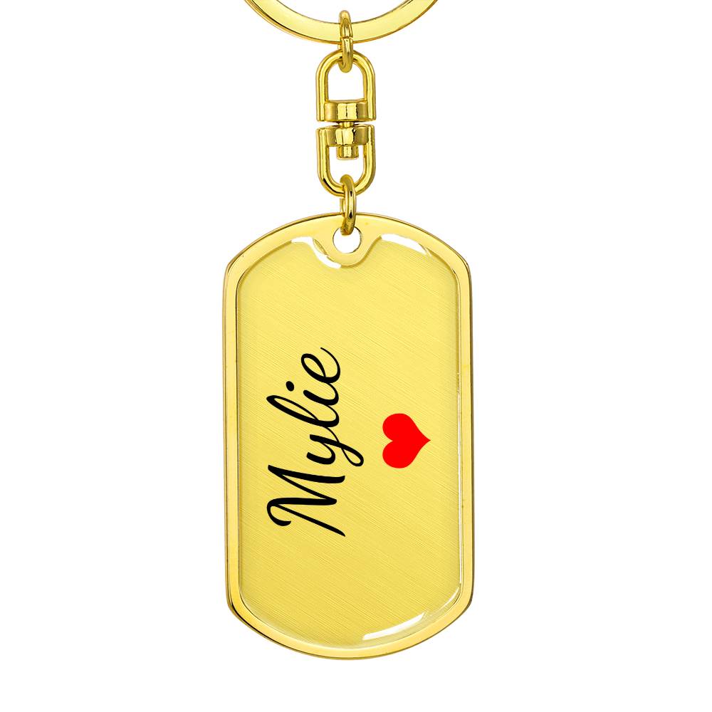 Mylie Keychain – Custom Name Keychain for Women