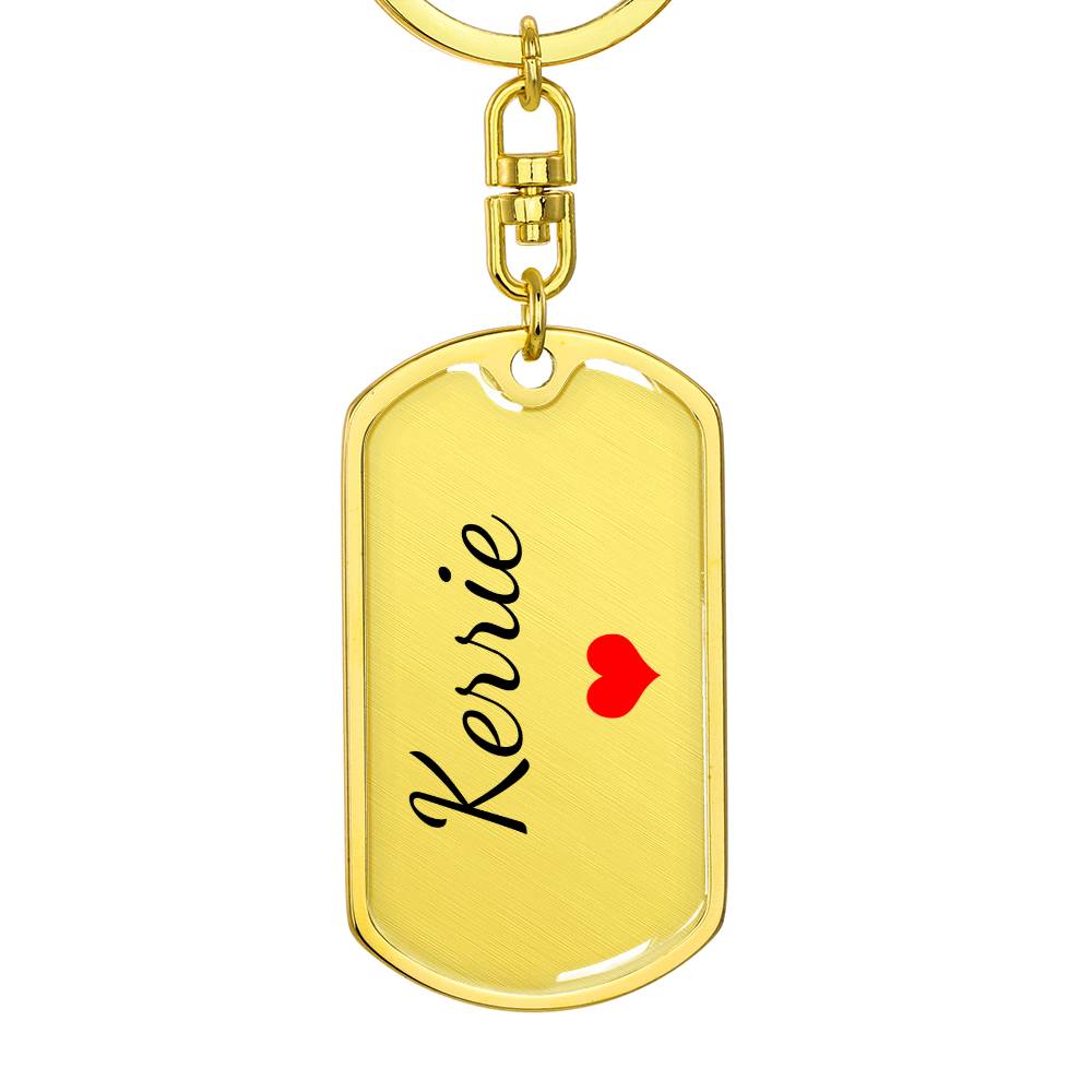 Kerrie Keychain – Custom Name Keychain for Women