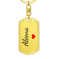 Aleena Keychain – Custom Name Keychain for Women