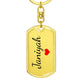Janiyah Keychain – Name Keychain for Women