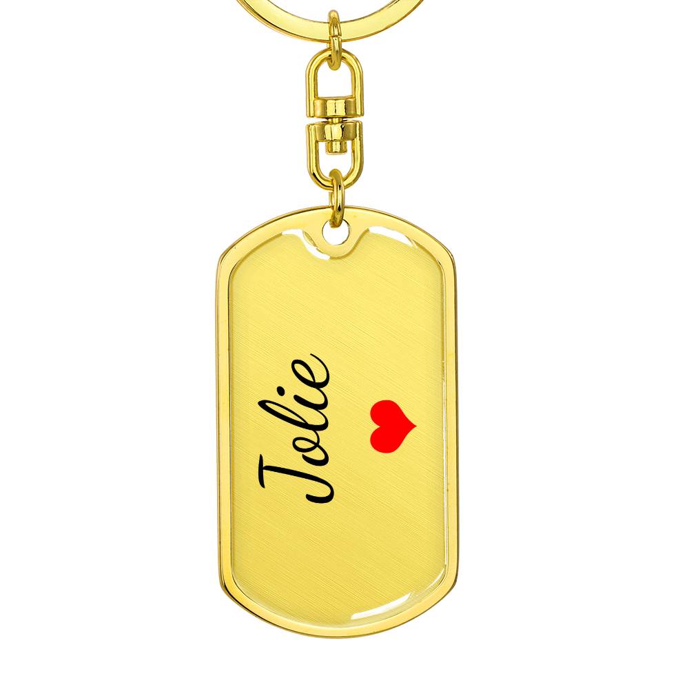 Jolie Keychain – Custom Name Keychain for Women