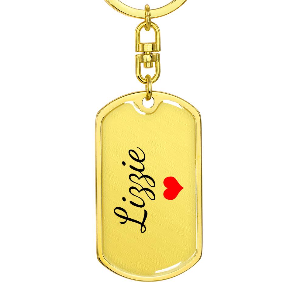 Lizzie Keychain – Custom Name Keychain for Women