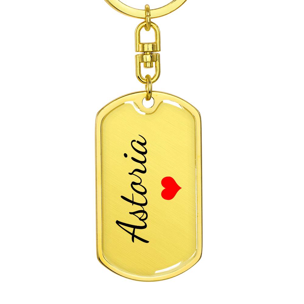 Astoria Keychain – Name Keychain for Women