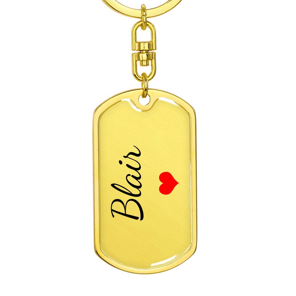 Blair Keychain – Custom Name Keychain for Women