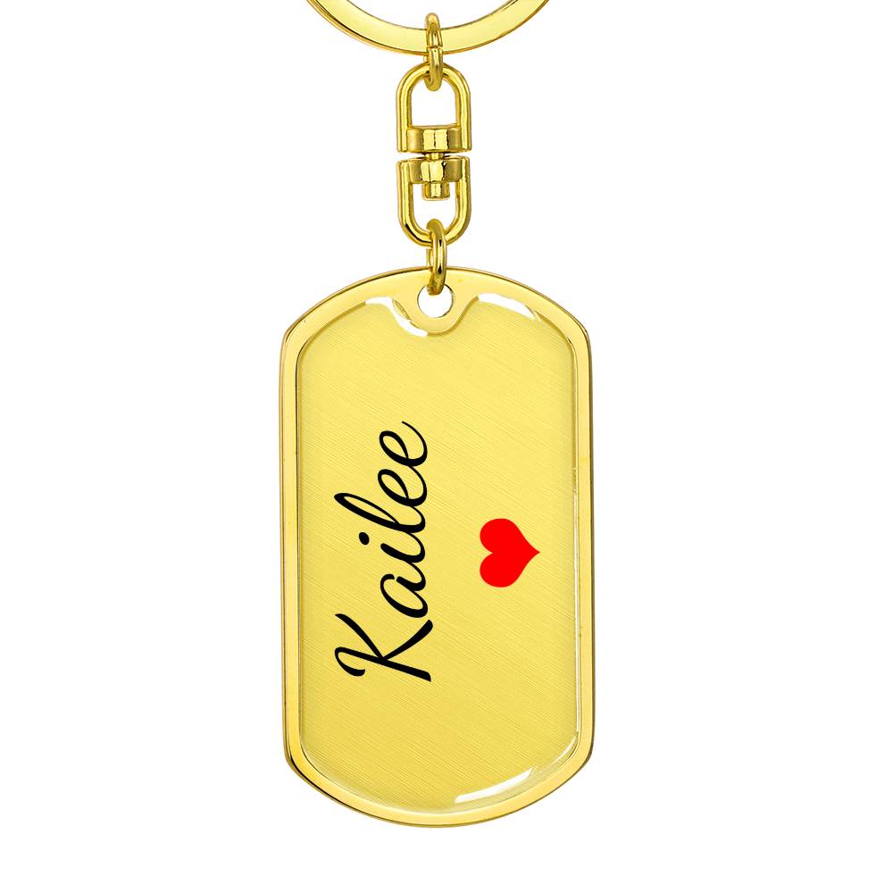 Kailee Keychain – Custom Name Keychain for Women