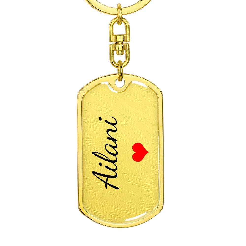 Ailani Keychain – Custom Name Keychain for Women