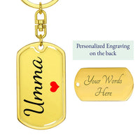 Load image into Gallery viewer, Umma Gift, Custom Umma Keychain, Korean Mom Gift Personalized, Eomma Key chain in Hangul
