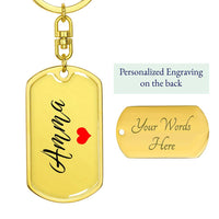 Load image into Gallery viewer, Personalized Amma Keychain, South Indian Mom Gift, Custom Amma Keychain, Tamil Malayalam Mother Gift
