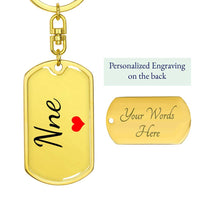 Load image into Gallery viewer, Nne Gift, Personalized Nne Keychain, Igbo Nigerian Mom Gift
