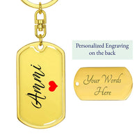 Load image into Gallery viewer, Pakistani Mom Gift Personalized, Custom Ammi Keychain, Sentimental Eid Gift for Ammi
