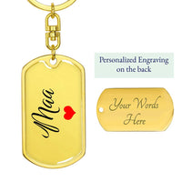 Load image into Gallery viewer, Indian Mom Gift Personalized, Maa Keychain for Desi Mothers Day from Beta Beti
