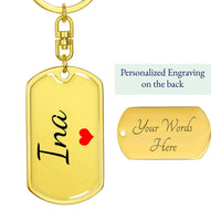 Load image into Gallery viewer, Ina Gift, Personalized Ina Keychain, Filipino Mom Gift for Ina, Personalized Tagalog Keychain, Pinoy Mothers Day
