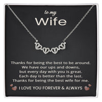 Load image into Gallery viewer, To My Wife Necklace from Husband for Anniversary Birthday Christmas Valentines Day
