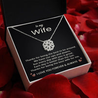 Load image into Gallery viewer, To My Wife Necklace from Husband for Anniversary Birthday Christmas Valentines Day
