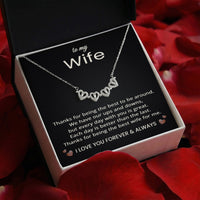 Load image into Gallery viewer, To My Wife Necklace from Husband for Anniversary Birthday Christmas Valentines Day
