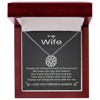Load image into Gallery viewer, To My Wife Necklace from Husband for Anniversary Birthday Christmas Valentines Day
