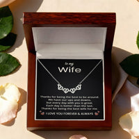 Load image into Gallery viewer, To My Wife Necklace from Husband for Anniversary Birthday Christmas Valentines Day
