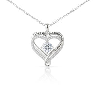 Load image into Gallery viewer, Para Mi Esposa en Nuestro Aniversario - Collar Para Mi Hermosa Esposa en Español – Colgante Corazón con Mensaje
